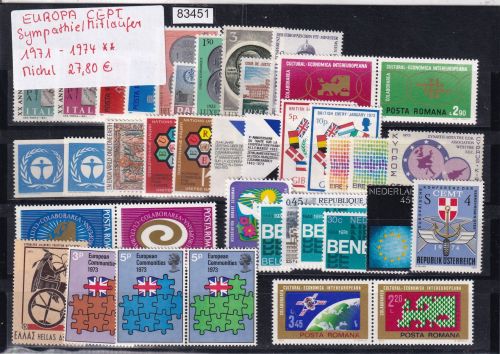 CEPT Mitläufer 1970-74, Mich.-Nr.: ** komplett