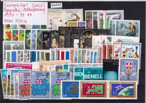 CEPT Mitläufer 1970-74, Mich.-Nr.: ** komplett