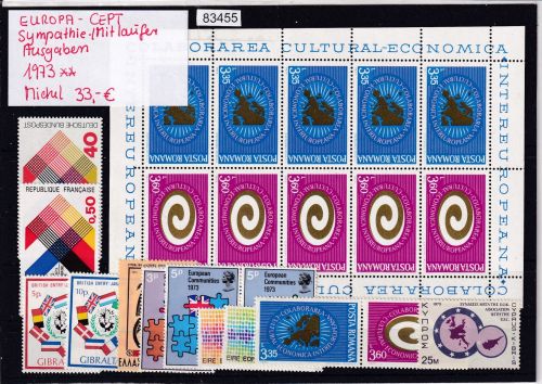 CEPT Mitläufer 1973, Mich.-Nr.: ** komplett