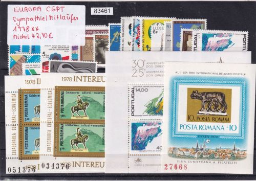 CEPT Mitläufer 1978, Mich.-Nr.: ** komplett