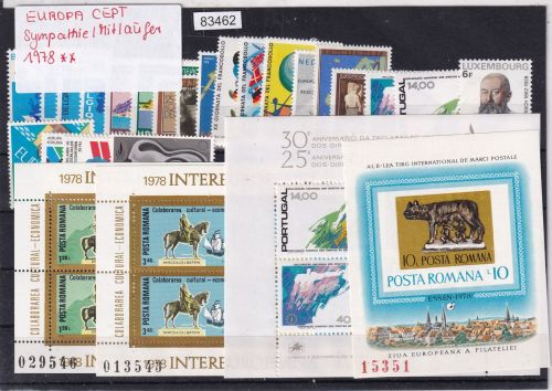 CEPT Mitläufer 1978, Mich.-Nr.: ** komplett