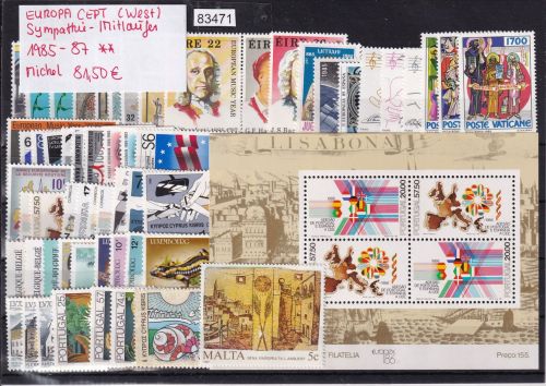 CEPT Mitläufer 1985-87, Mich.-Nr.: ** komplett