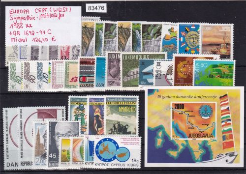 CEPT Mitläufer 1988, Mich.-Nr.: ** komplett