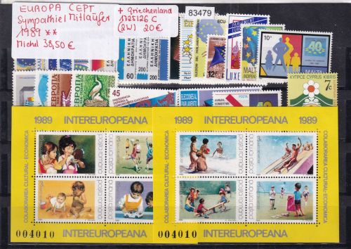 CEPT Mitläufer 1989, Mich.-Nr.: ** komplett