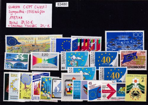 CEPT Mitläufer 1989, Mich.-Nr.: ** komplett