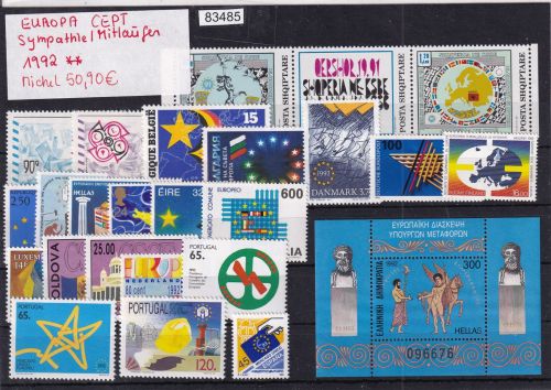 CEPT Mitläufer 1992, Mich.-Nr.: ** komplett