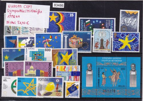 CEPT Mitläufer 1992, Mich.-Nr.: ** komplett