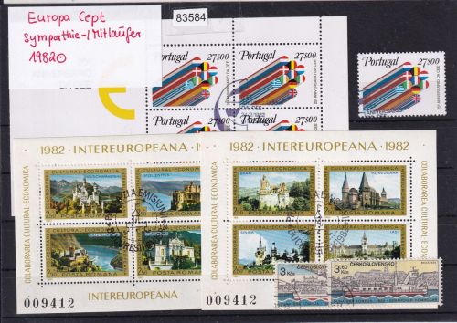 CEPT Mitläufer 1982, Mich.-Nr.:  komplett gestempelt