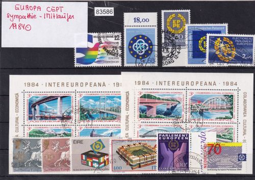 CEPT Mitläufer 1984, Mich.-Nr.: komplett gestempelt