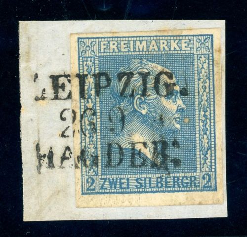 Preussen 11a Briefstück 2 Sgr. blau