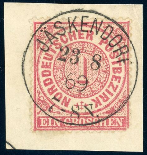 Ndp 4 Briefstück 1 Gr. auf Kab-Bfst. mit idealem K1 J