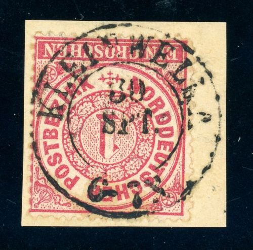 Sachsen Nachverwendungen NDP16 Briefstück KLEINWELKA 30 SPT.