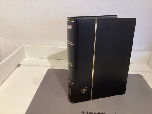 Briefmarkenalbum Einsteckalben DIN A4 60 Seiten schwarz   gebraucht