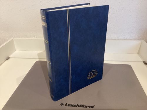 Briefmarkenalbum Einsteckalben  Lindner DIN A4 60 Seiten weiß gebraucht