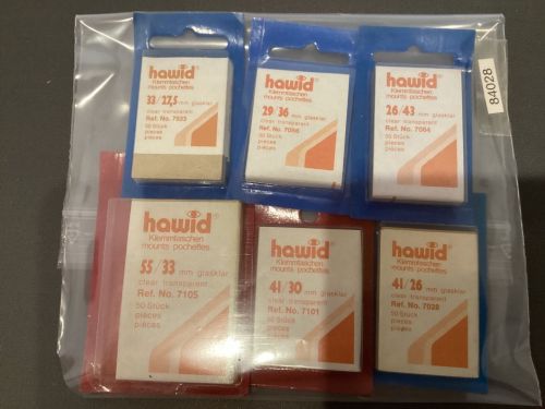 Hawid  Zuschnitte Klemmtaschen transparent  verschiedene Größen NEU