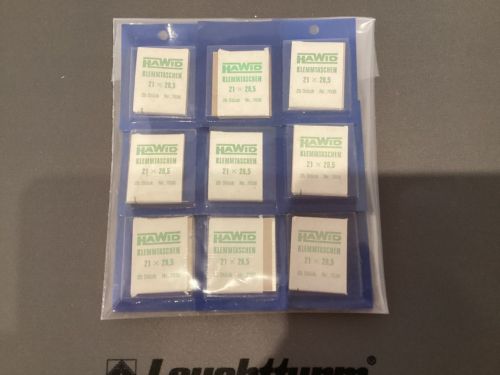 Hawid  Zuschnitte Klemmtaschen transparent  9 Stück 21x 28,5 NEU