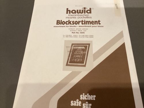 Hawid Zuschnitte Klemmtaschen Blocktaschen  verschiedene Größen schwarz NEU