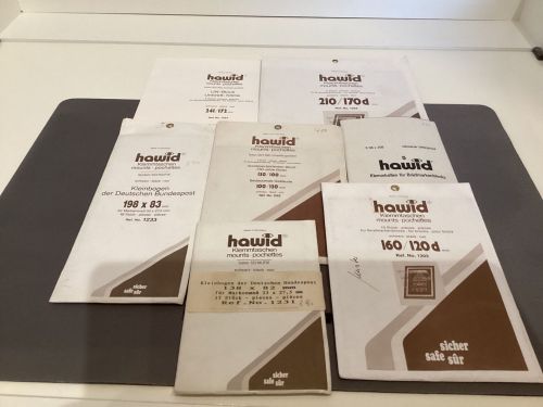 Hawid Klemmtaschen Block verschiedene Größen schwarz NEU