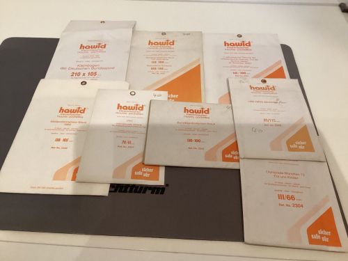 Hawid Klemmtaschen Block verschiedene Größen transparent  NEU