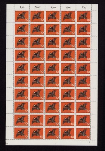 Bund 1965, Mich.-Nr.: 464 ** FN 2  Bogen Komplett   Formnummer