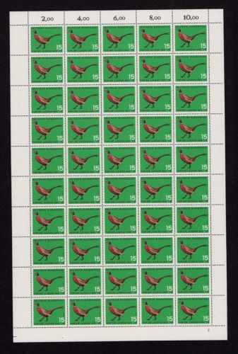Bund 1965, Mich.-Nr.: 465 ** FN 2  Bogen Komplett   Formnummer