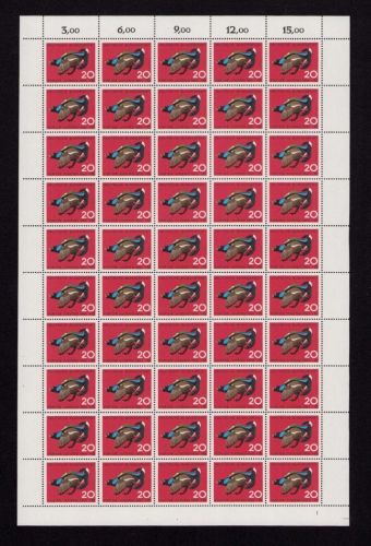 Bund 1965, Mich.-Nr.: 466 ** FN 1  Bogen Komplett   Formnummer