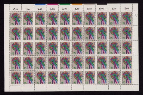 Bund 1965, Mich.-Nr.: 475 ** FN 2  Bogen Komplett   Formnummer