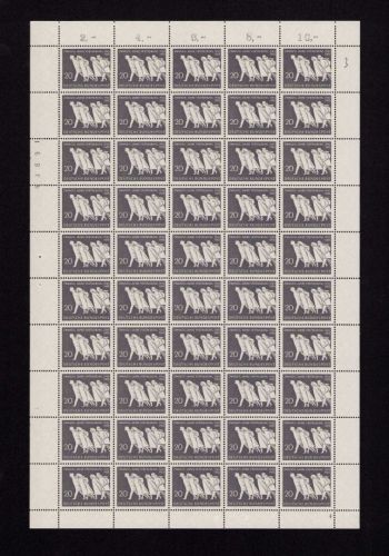 Bund 1965, Mich.-Nr.: 479 ** FN 4  Bogen Komplett   Formnummer