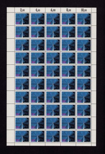 Bund 1965, Mich.-Nr.: 481 ** FN 0  Bogen Komplett   Formnummer