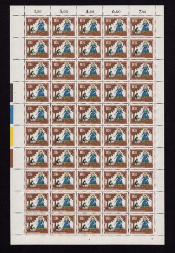 Bund 1966, Mich.-Nr.: 523 ** FN 2  Bogen Komplett   Formnummer