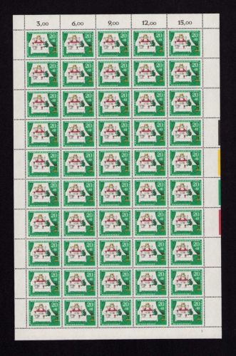 Bund 1966, Mich.-Nr.: 524 ** FN 2  Bogen Komplett   Formnummer