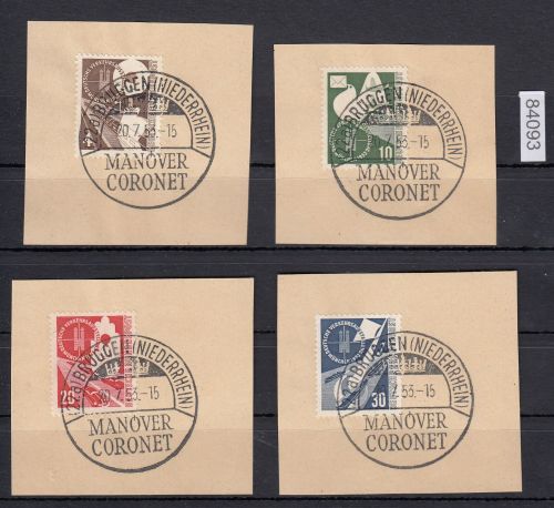 Bund 1953, Mich.-Nr.: 167-170 LUXUS Gestempelt