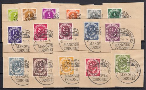 Bund 1951, Mich.-Nr.: 123-138 LUXUS Gestempelt