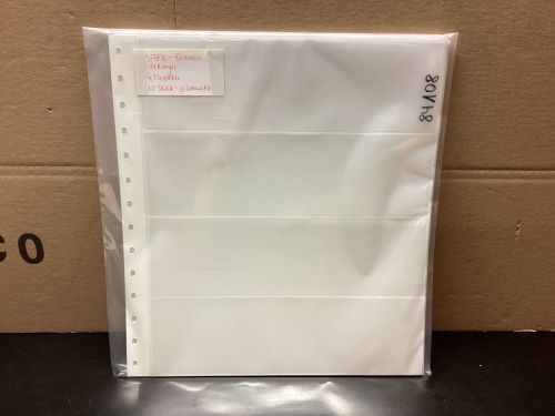 SAFE GARANT Einsteckblätter 10 Stück weiß  4 Taschen gebraucht