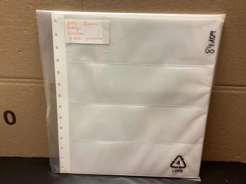 SAFE GARANT Einsteckblätter 10 Stück weiß  4 Taschen gebraucht