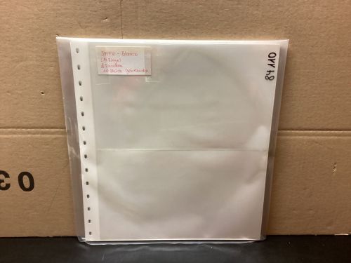 SAFE GARANT Einsteckblätter 10 Stück weiß  2 Taschen gebraucht