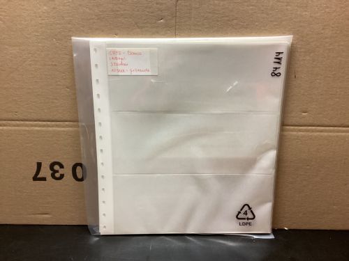 SAFE GARANT Einsteckblätter 10 Stück weiß 3 Taschen gebraucht