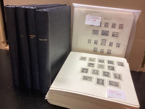 Borek  Österreich 1945-2006 Falzlos Vordrucke + 4 Klemmbinder gebraucht