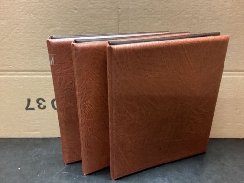KOBRA  FDC -Album  3 Stück -Briefalbum braun mit Hüllen Ringbinder  gebraucht