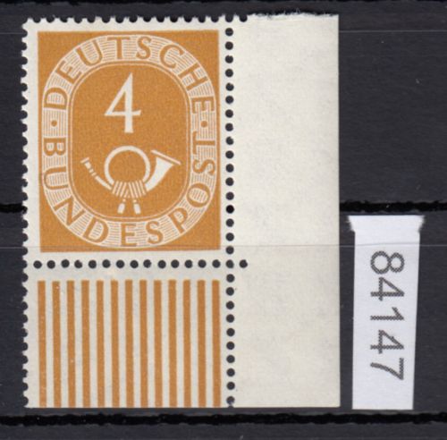 Bund 1951, Mich.-Nr.: 124 ** Eckrand