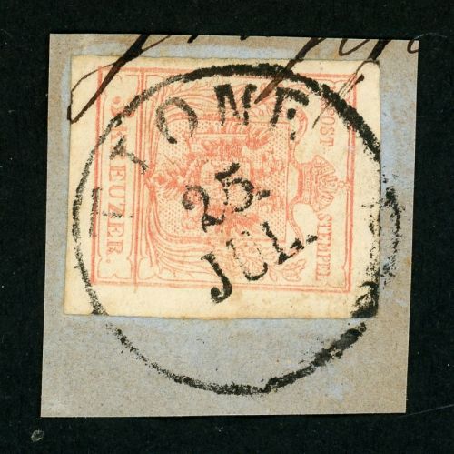 Österreich 3Y Briefstück Maschinenpapier