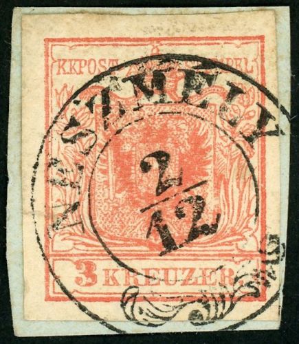 Österreich 3X Briefstück Handpapier