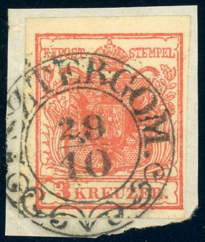 Österreich 3X Briefstück Handpapier