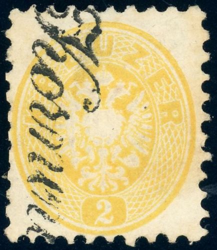 Österreich 30 Gestempelt 2 Kr. gelb mit Schreib-L1 Korneuburg