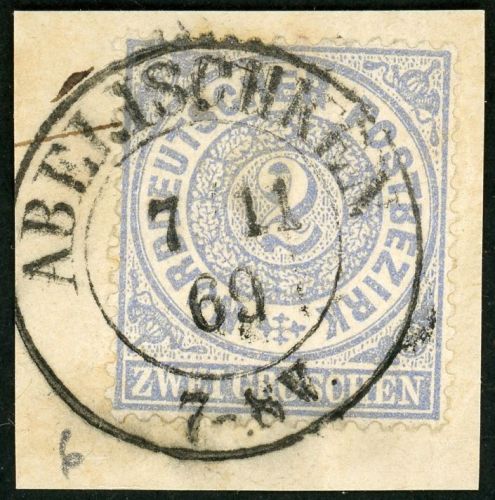 Preussen Nachverwendungen NDP17 Briefstück ABELISCHKEN 7 11 69