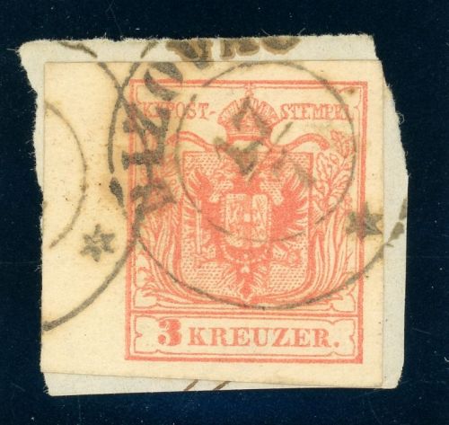 3Y Briefstück BIZOVAC 17/7, K2 a. Kab-Bfst. mit li. Randst