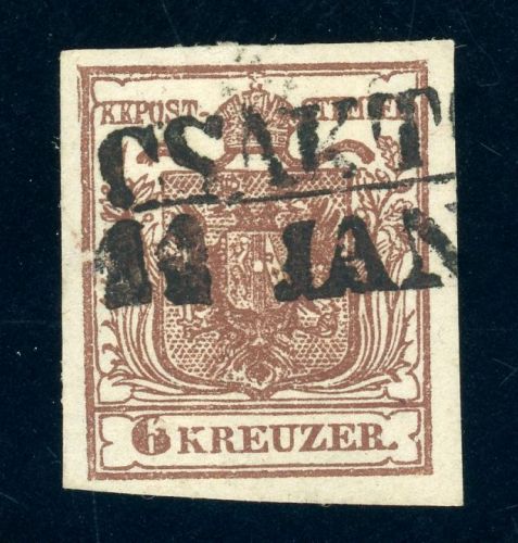 4Y Gestempelt CSAKT(ORNYA), L2 11 JAn klar a. 6 Kr.