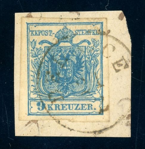 5Y Briefstück DELNICE 21 2, K1 zentr. a. Kab-Bfst. 9 Kr.