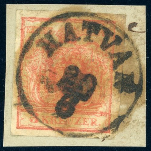 3Y Briefstück HATVAN 20/6, K1 a. Luxusbfst. 3 Kr.
