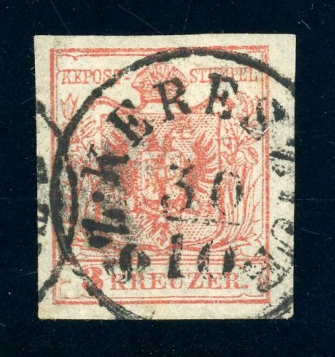 3X Gestempelt SZ.KERESTUR 30/10, K1 a. 3 Kr., Kab